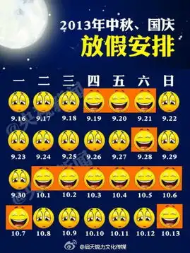2013中秋国庆放假安排搞笑图集锦
