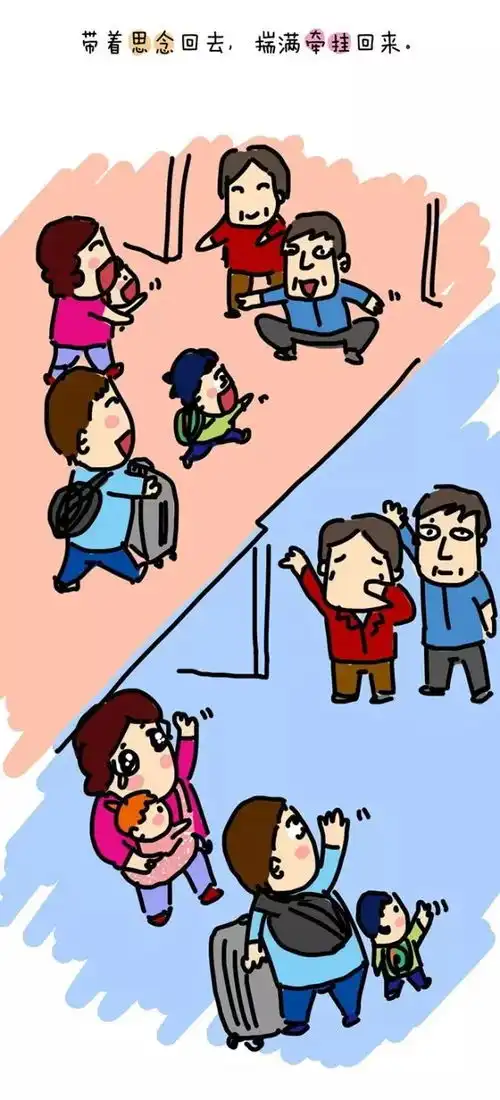 年年都不想回家过年,但还是回了漫画
