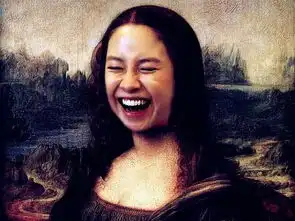 盗版蒙娜丽莎的笑容我也是醉了
