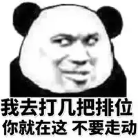 我打排位回来了表情包
