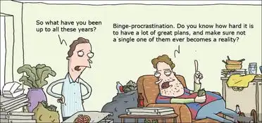 趣味图片英语笑话binge大吃大喝双语
