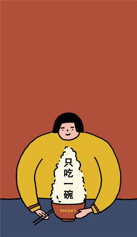 一组减肥的可爱搞笑空间壁纸愿所有的女孩狂吃不胖