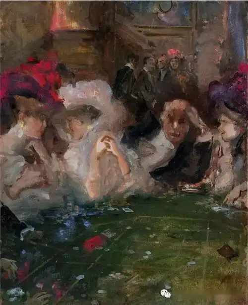 意大利著名浪漫印象主义画家庞培马里亚尼的油画作品欣赏
