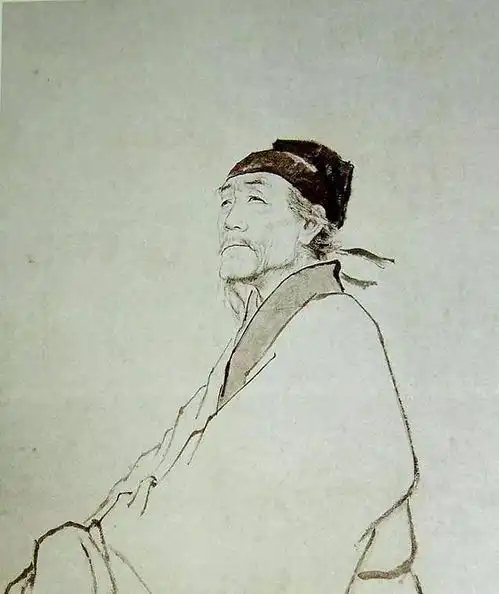 人尽皆知的杜甫画像,原来是个近代画家照自己的样子画的
