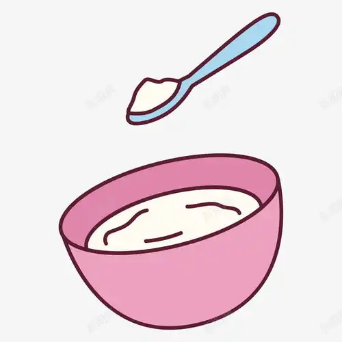 卡通勺子与粉色的碗设计图片免费下载页面网页平面电商创意素材卡通碗素材

