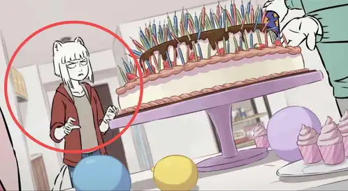 非人哉九月生日蛋糕是什么样的造型诡异,九月表情太搞笑
