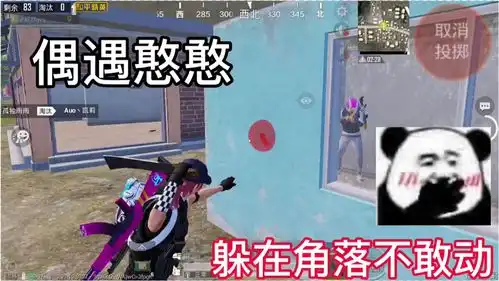 爆笑吃鸡屋顶上一把awm狙击枪灭队,敌方一群憨憨都懵了