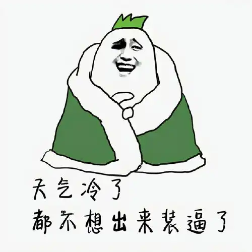 天气冷系列斗图表情包合集天气冷的,我都不想出来装13了
