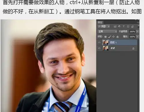 利用液化滤镜工具把头像制作成抽象漫画头像
