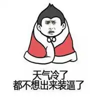 天气冷系列表情包图片微信头像图片大全
