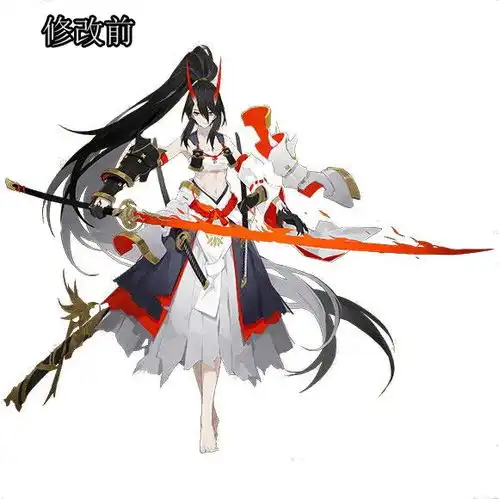 阴阳师sp妖刀姬立绘及建模优化增加大量细节有点sp级的样子了
