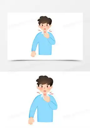 喉咙痛图片难受图片表情包大全熊猫办公
