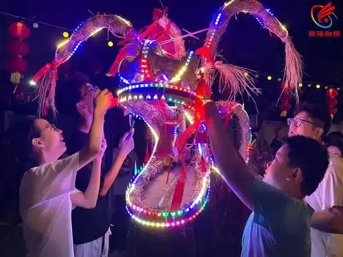 图集全村人都回来啦夏北百年舞火龙点燃中秋夜
