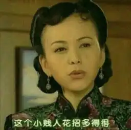 这个小贱人花招多得很表情包
