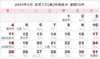 2025年日历表,2025年农历表阴历阳历对照表
