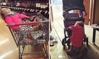 美国两小姐妹逗比超强睡姿走红网络
