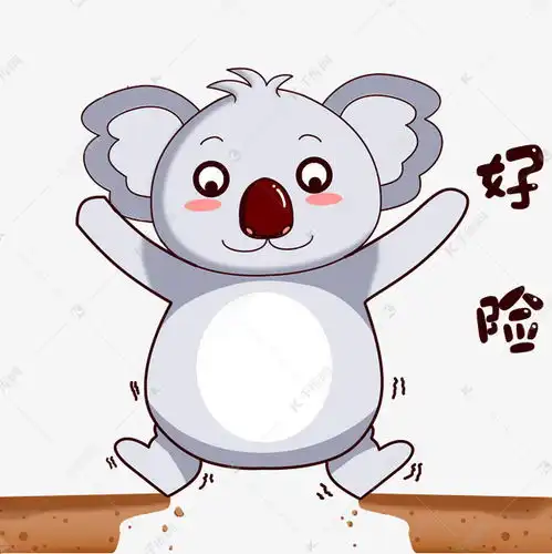 卡通考拉表情好险素材图片免费下载千库网
