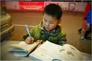 8岁男孩寒夜趴垃圾桶写作业常帮母亲照看摊位
