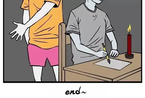搞笑漫画期末考试阴沉的作弊
