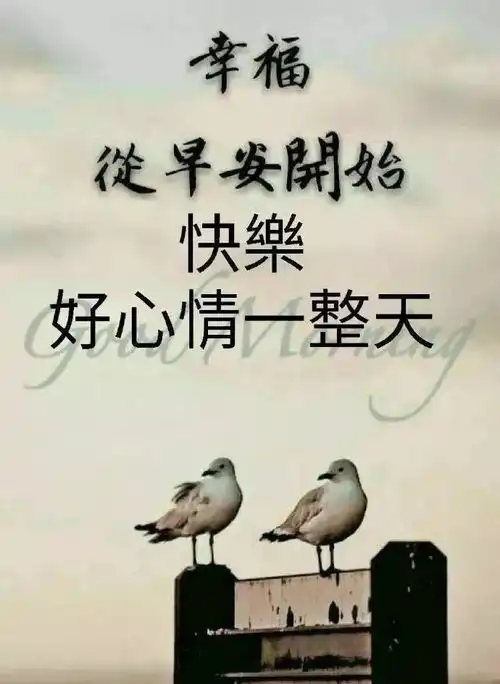清晨祝福朋友早上好的祝福语图片漂亮的早上好动态表情图片问候语
