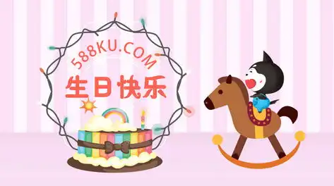 卡通动画生日快乐ae模板视频特效素材千库网
