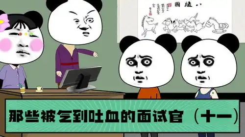 那些被气到吐血的面试官十一搞笑动画专治不开心看一遍笑一遍

