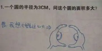 开心一刻小学生的数学试卷,搞笑神操作,能笑坏个人
