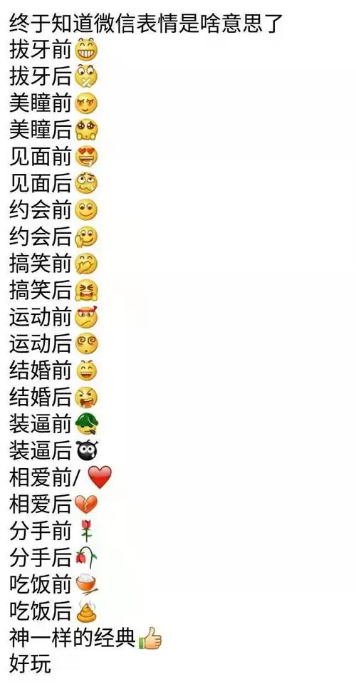 夫妻床头笑话终于知道微信表情是啥意思了,爆笑

