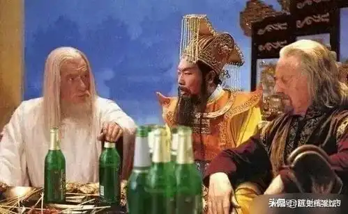 玉帝大帝和外国人在天庭喝啤酒周杰伦在地摊吃面剧照还是恶搞
