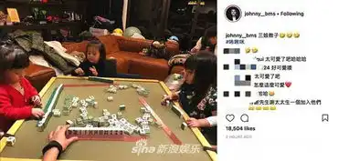 组图贾静雯女儿咘咘领衔姐妹团打麻将兰花指俏皮吸睛
