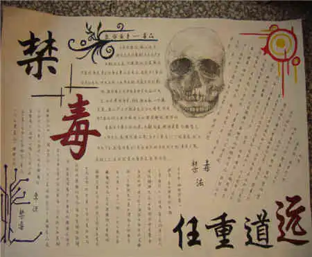禁毒手抄报禁毒知识手抄报

