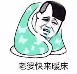 冬天表情包冬天,单身狗好冷
