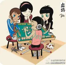 马梁的插画作品,复古风插画
