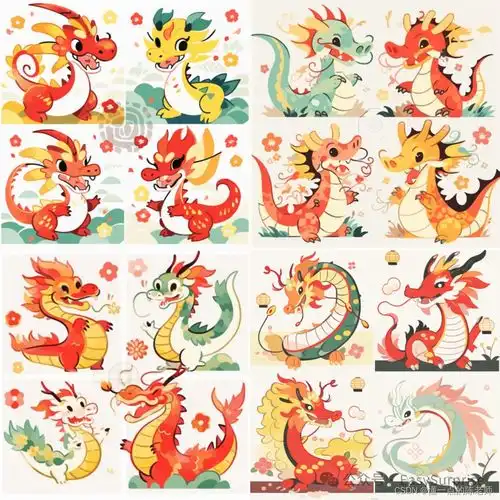 ai绘画工具画画小白也能做出龙年表情包
