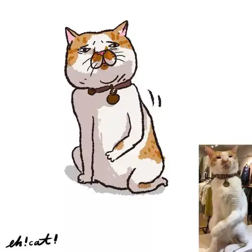 画风极酸爽的灵魂画手,把你家猫画成超搞笑表情包
