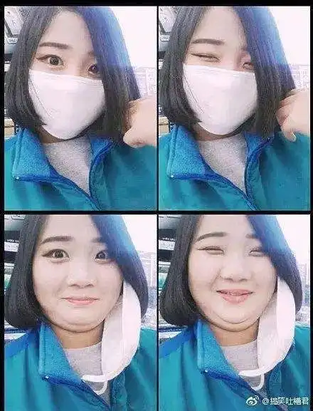 搞笑图片戴口罩对颜值提升有很大帮助不信你看
