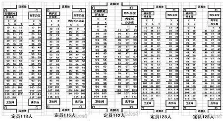 k火车座位分布图,列车k9304
