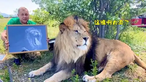 雄狮第一次看自己的照片,满脸嫌弃的样子太搞笑,狮子太难看
