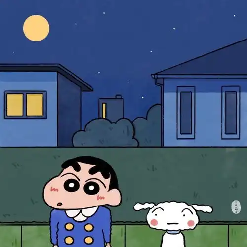蜡笔小新ipad壁纸高清背景图治愈系画风
