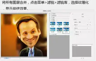 ps教程利用液化滤镜把帅哥头像转为搞笑漫画头像
