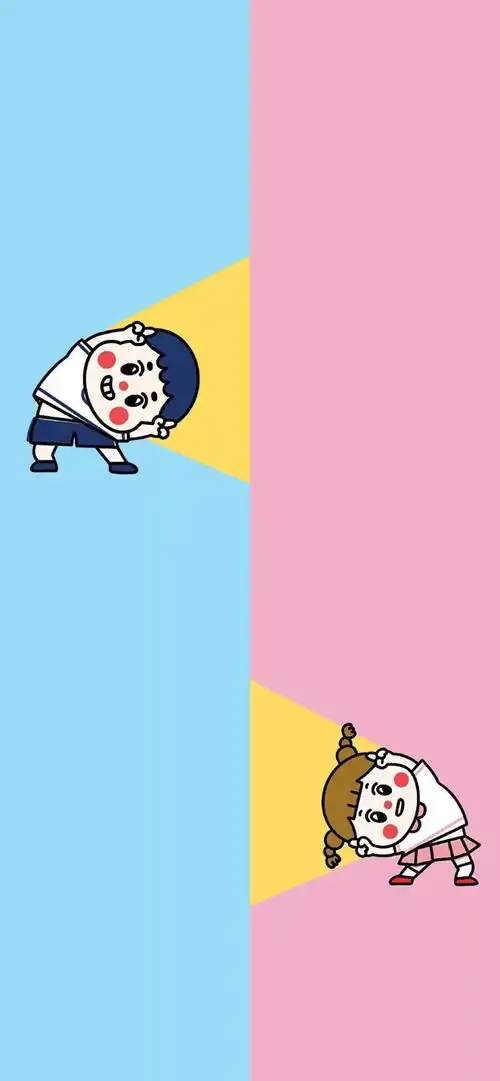 这组超可爱情侣聊天背景图
