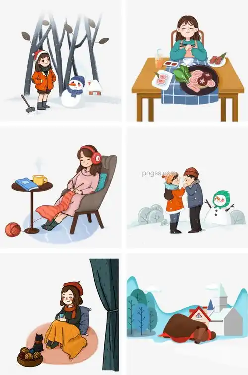 冬季冬天下雪雪人人物卡通手绘图片大小2000x3020px图片尺寸3.16mb来自png搜索网pngss.com免费免扣png素材下载保暖吃火锅冬季冬天堆雪人寒冷卡通手绘猫帽子棉衣情侣取暖热气