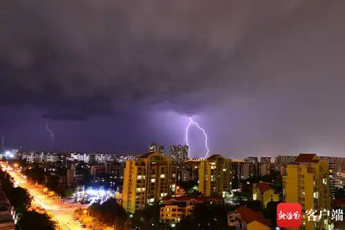 组图丨海口出现雷雨大风天气
