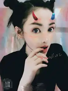 张天爱万圣节晒搞怪照变身小龙女
