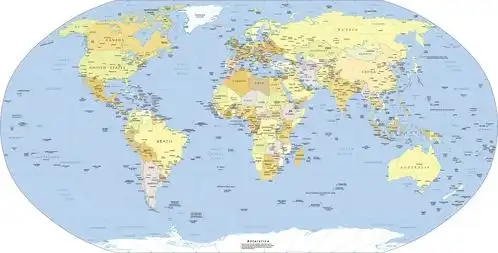 中国与外国看的世界地图是不是不同
