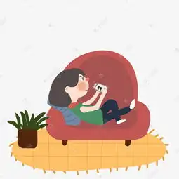 暑假躺在沙发上玩手机游戏的女生素材图片免费下载千库网
