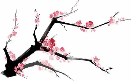 唯美水彩手绘png免抠古风花卉插画中国风装饰透明ps设计素材古风花卉素材