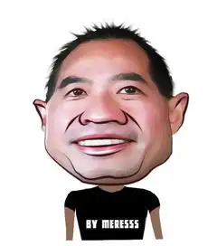 怪大叔变搞笑大头娃ps制作大头漫画效果
