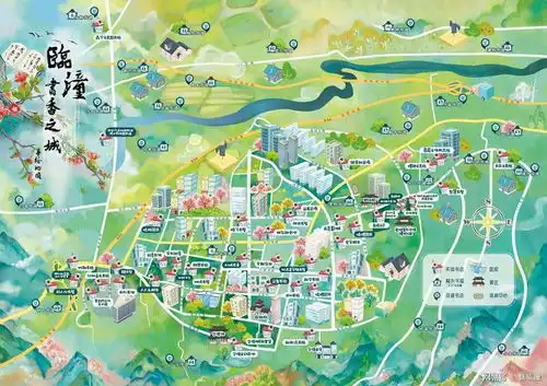 临潼区手绘地图带你打卡网红书店
