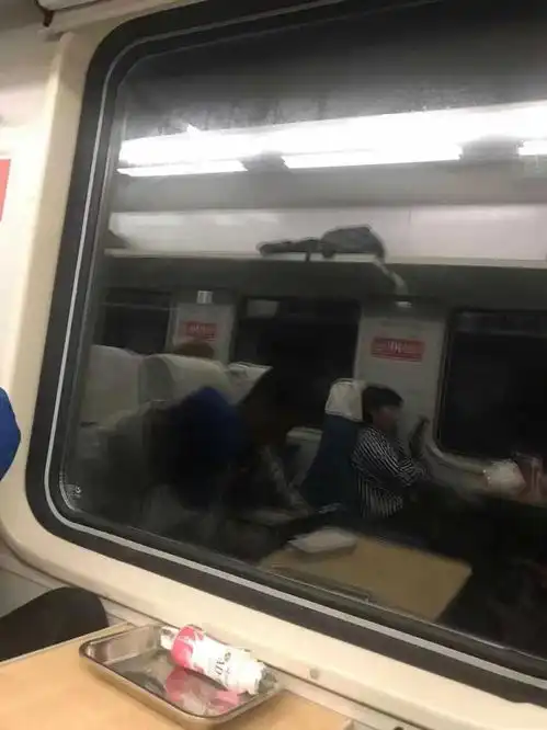 爆笑gif你们说坐火车不玩手机一直看着窗外的人心里在想什么
